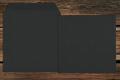 [111534R] Versandtaschen 220x220 mm Nassklebend Schwarz 120 g/qm